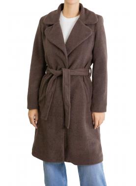 Cappotto con cinta "Lili" in lana cotta 